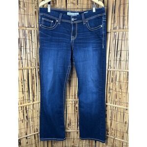 BKE Buckle Dakota Stretch Denim Blue Jeans 32x31.5 Straight Leg